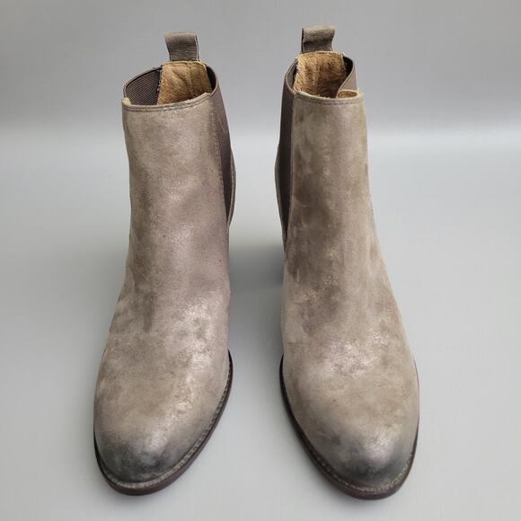 Sofft Women's Welling Boot Size 9.5 Chelsea Block Heel Brown Shimmer Pull On - Picture 5 of 11